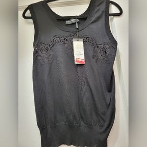 Dolce & Gabbana Black Lace Tank Top